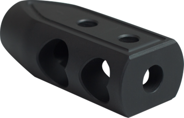 Timber Creek Outdoors 9MMHBBLC Heart Breaker Muzzle Brake Black Cerakote with 1/2"-28 tpi Threads for 9mm AR-Platform