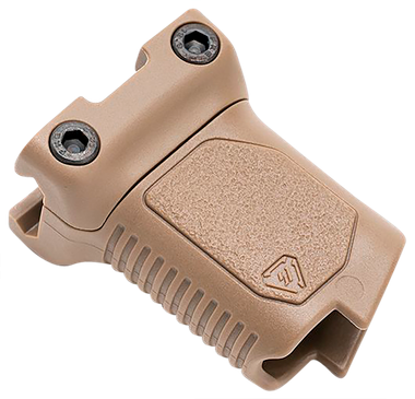 Strike Industries ARCMAGRAILSFDE Angled Vertical Grip Short Flat Dark Earth Polymer with Cable Management Storage for Picatinny Rail