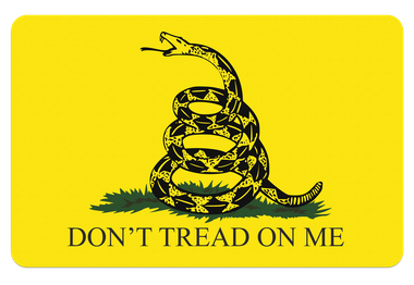 TekMat TEKR17GADSDEN Gadsden Flag Cleaning Mat Black/Yellow Rubber 11"x17" Snake/"Don't Tread On Me"