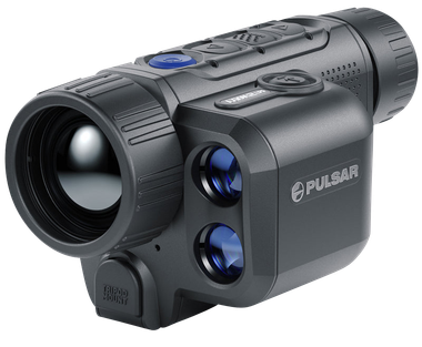 PulsarAxion 2 Pro LRF XQ35 Thermal Monocular Black 2-8x 35mm Multi Reticle 384x288, 50Hz Resolution Zoom 4x Features Laser Rangefinder