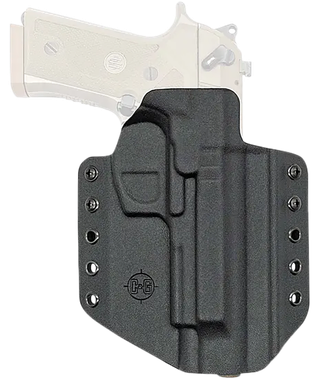 C&G Holsters 2750100 CovertOWB Black Kydex Belt Loop Fits Beretta M9A3/M9A4 Right Hand