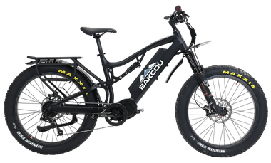 Bakcou E-bikes BS19BB25 Storm 25 Large Matte Black 19" w/Stand Over Height of 30.50" Frame, Sram 9sp, 40t Front & Sram 11-34t Rear Cassette Bafang M620 Ultra Motor