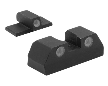 Meprolight USA 151203101 Tru-DotGreen Tritium White Outline Front Sight-Green Tritium White Outline Rear Sight KAHR Arms K/P/MK/PM