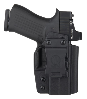 1791 Gunleather TACIWBG43XMOSBLKL Tactical KydexIWB Black Kydex Belt Clip Compatible w/Glock 43/43X/43X MOS/48 Left Hand