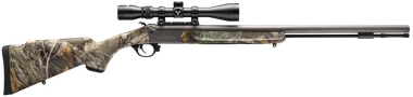 Traditions CR5841104421 NitroFire w/Scope 50 Cal 209 Primer 26" Gray Cerakote Fluted & Tapered Barrel, Drilled & Tapped Receiver, Realtree Edge Fixed Synthetic Stock, 3-9x40mm Duplex