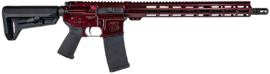 Shark Coast Tactical 300-040-1000-00 Blaze5.56 NATO 30+1 16" Black Nitride Threaded Barrel, Red Blaze Cerakote Picatinny Rail Aluminum Receiver, Magpul SL-K Black Polymer Stock, Black Polymer Grip