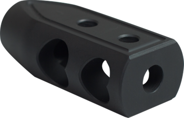 Timber Creek Outdoors 65HBBLC Heart Breaker Muzzle Brake Black Cerakote with 5/8"-24 tpi Threads for 6.5 Grendel AR-Platform