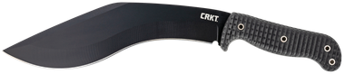 CRKT 2742 KUK10.56" Fixed Recurve Plain Black Powder Coated 65Mn Carbon Steel Blade/Black Textured GRN Handle Includes Sheath