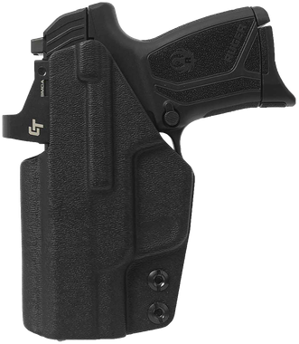 1791 Gunleather TACIWBMAX9BLKR Tactical KydexIWB Black Kydex Belt Clip Fits Ruger Max-9 Right Hand