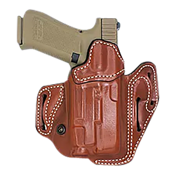 DeSantis Gunhide 201TA2SZ0 Vengeance ScabbardOWB Tan Leather Fits Sig P320C/P250C w/RD, Belt Slide, Right Hand