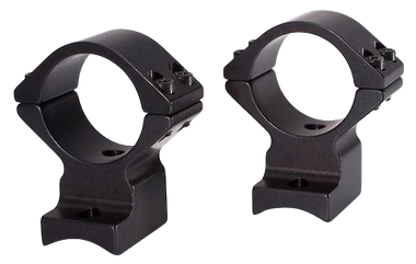 Talley 94X725 Scope Mount/Ring ComboExtended Black Anodized 1" Tube Savage Round Receiver with AccuTrigger (110 Series/A17/A22) Medium Rings