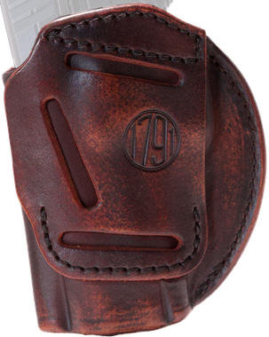 1791 Gunleather 4WH6VTGR 4-WayIWB/OWB Size 06 Vintage Leather Belt Clip Compatible w/Glock 21/Walther PDP Right Hand
