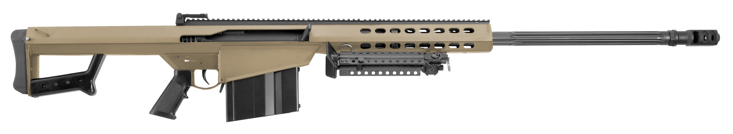 Barrett M82A1 Semi-Auto Rifle 14031, 50 BMG, 29", Fixed Flat Dark Earth Stock, Flat Dark Earth/Black Finish, 10 Rds