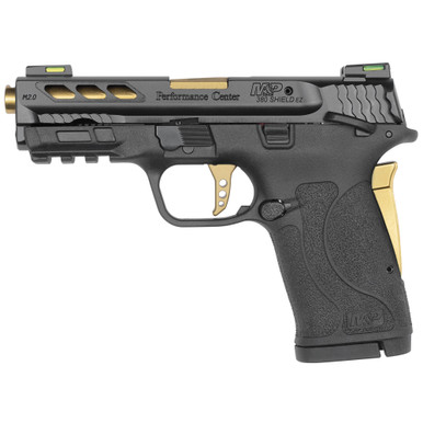 SMITH & WESSON Performance Center M&P 380 SHIELD EZ M2.0 .380 Auto 8rd Magazine 3.8" Gold Ported Barrel