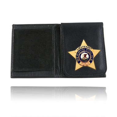 Book Style Badge Case, Flip Out Badge Flap