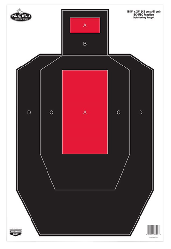 Birchwood Casey 16.5in x 24in BC-IPSC Practice Trgt-100 Pck