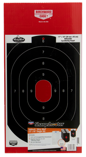 Birchwood Casey Sharpshooter Tab-Lock Dirty Bird Silhouette Target Kit. .