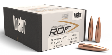 Nosler Rdf, Nos 53434 Rdf Match 30 210Hpbt100