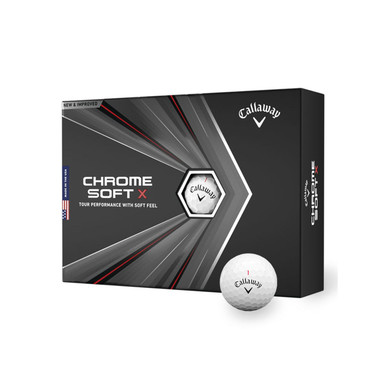 Callaway Chrome Soft X 2020 Golf Balls-Dozen-White