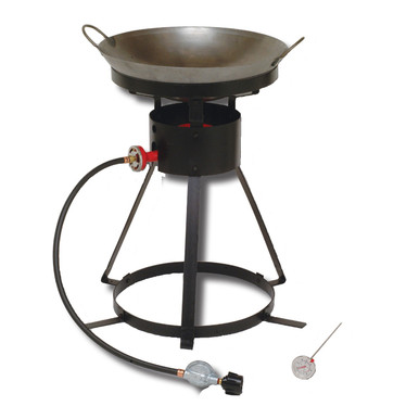 King Kooker24WC-24in Outdoor Cooker w Steel Wok-2 Utensils