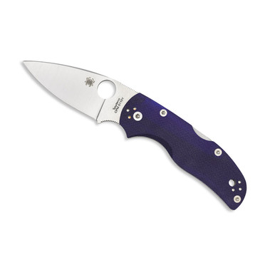 Spyderco Native 5 Folder 3.0 in Plain Dark Blue G-10 Handle