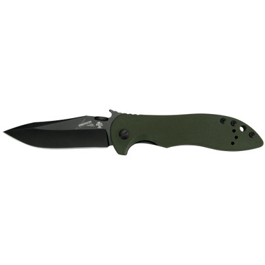 Kershaw Emerson CQC-5K Folder 3.0 in Black Plain Green G-10