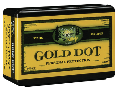 Speer Ammo Gold Dot, Speer 4360 Bull .357 125 Gdhp100