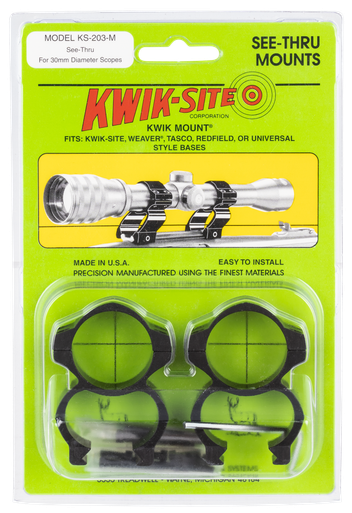 Kwik-site See Thru, Kwik Ks203mSee Thru Mnt Wvr Bases Mt 30mm