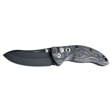 Hogue EX04 3.5in Folder Upswept Blk Fin G10 Frame Blk Grey