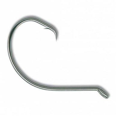 Mustad Demon PerfectCircle UpEye 1X Fine-BlkNickel 4 Ct 10 0