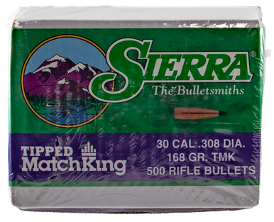 Sierra Tipped Matchking, Sierra 7768c .308 168 Tipped Mk500