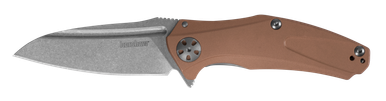 Kershaw Natrix Folder 2.75in Stonewash Plain Copper Handle