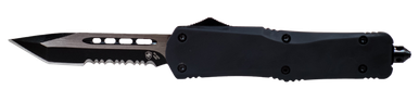 Templar Knife Black Rubber, Temp Sbr431 Small Black Rubber Dagger Serrated