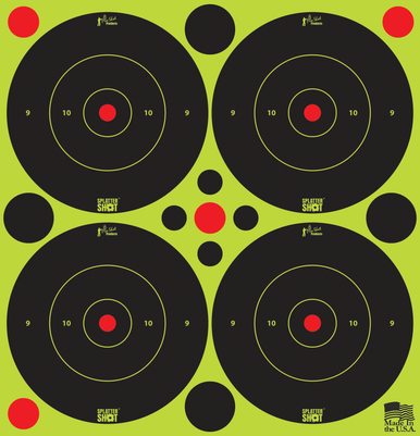 Pro-shot Splattershot, Proshot 3b-green-48 3" Splattershot Bullseye Trg