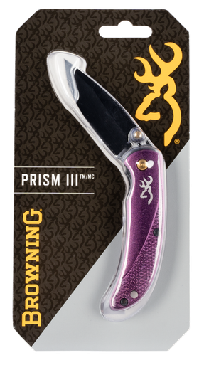 Browning Prism 3, Brn 3220343Edc Prism Iii 2 3/8 Knife Plum