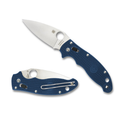 Spyderco Manix 2Folder 3.37 in Blade Blue FRCP Handle