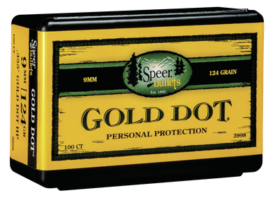 Speer Ammo Gold Dot, Speer 3998 Bull .355 124 Gdhp100
