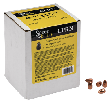 Speer Ammo Handgun, Speer 4712 Bull .355 115 Cprn500
