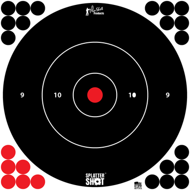 Pro-shot Splattershot, Proshot 12b-whte-tg-5pk12" Splattr Shot Bullseye