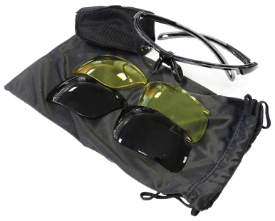 Birchwood Casey Covert Shooting Glasses 3 Lens K. .