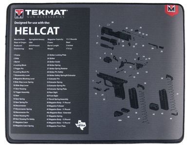 Beck Tek, Llc (tekmat) Ultra Premium Cleaning Mat, Tekmat Tekr20hellcatUltra 20 Spfld Hellcat