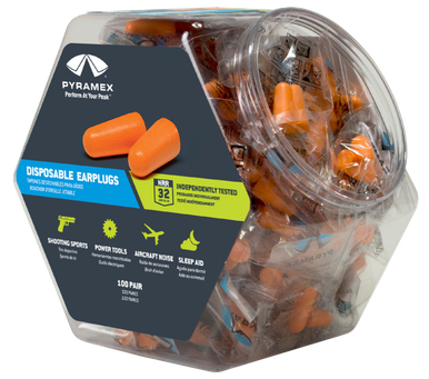 Pyramex EarPlugs, Pyra Pydp1000bn Earplug Bin 100pair