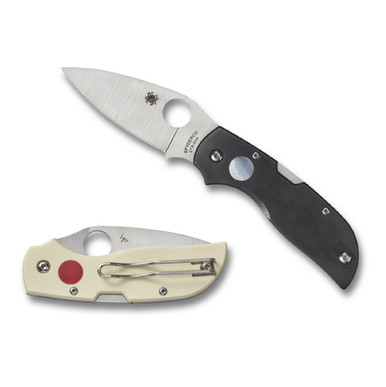 Spyderco Chaparral Folder 2.8in Blade Black-White G10 Handle