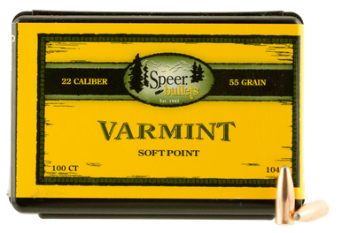 Speer Ammo Varmint, Speer 1047 Bull .22455 Sptzr 100