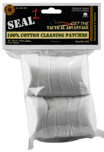 Seal 1 Cleaning Patches, Seal1 1012-250 .38-.45Cleaning Patch 250ct