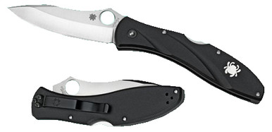 Spyderco Centofante Folder 3.1 in Plain Black FRN Handle