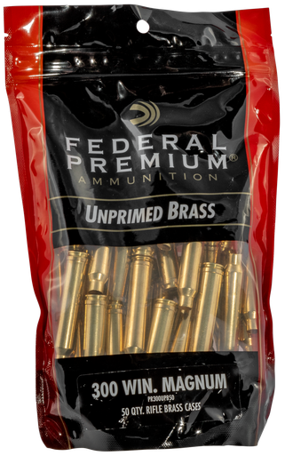Federal Gold Medal, Fed Pr300upb50 Gm 300win Unp Bagged Brass50