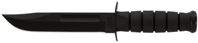 KA-BAR Bowie Fixed 7.0 in Black Blade Kraton Handle