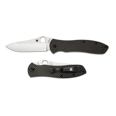 Spyderco Gayle Bradley Folder 3.6 in Plain Carbon Fiber Hndl