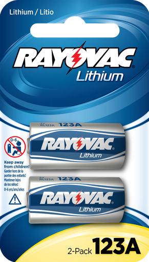 Rayovac Cr123a, Ray Rl123a-23v Lith Btry #cr1232pk